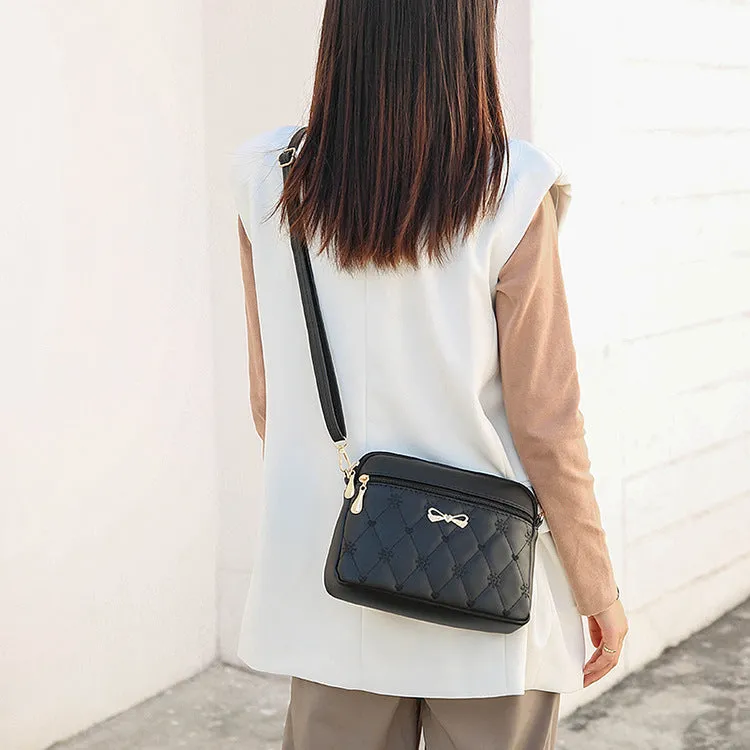 Women's Love Embroidered Korean Style Large Capacity Shoulder Bags
