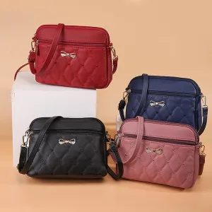Women's Love Embroidered Korean Style Large Capacity Shoulder Bags