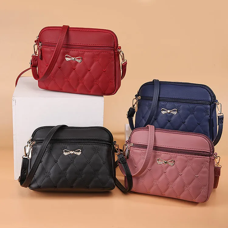 Women's Love Embroidered Korean Style Large Capacity Shoulder Bags
