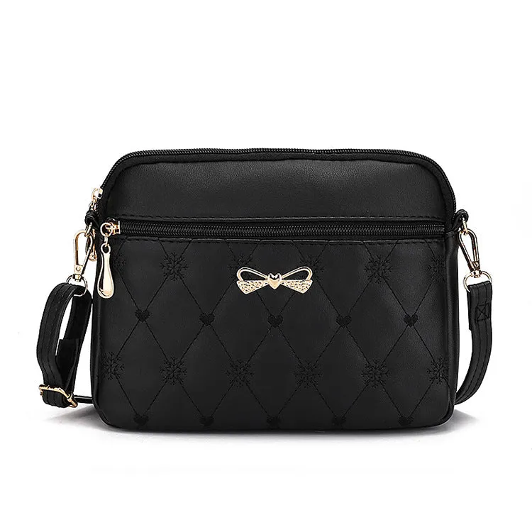 Women's Love Embroidered Korean Style Large Capacity Shoulder Bags