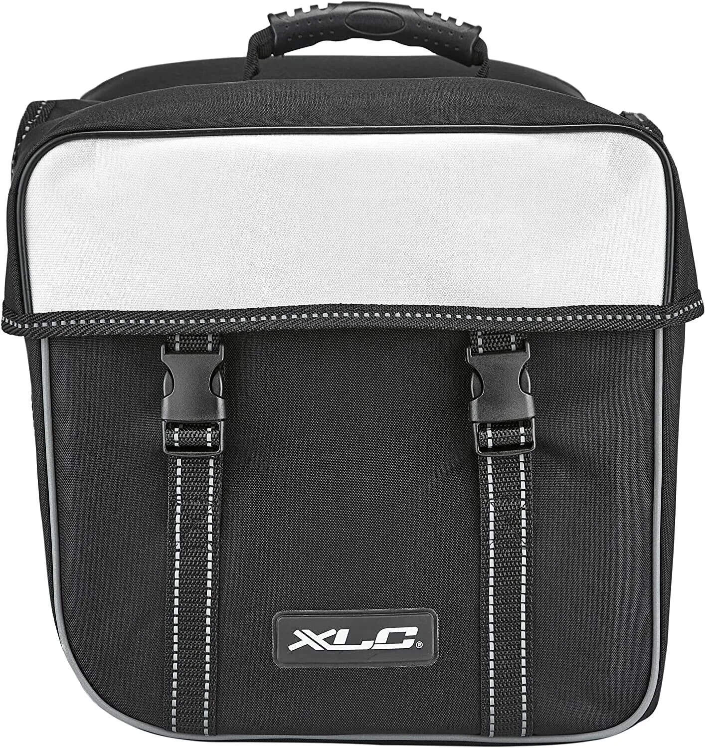 XLC Traveller BA-S74 30 Lite Double Pannier Bag Set - Grey & White