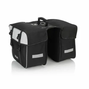 XLC Traveller BA-S74 30 Lite Double Pannier Bag Set - Grey & White