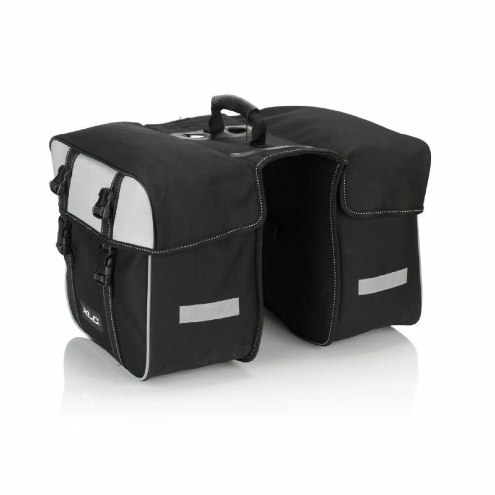 XLC Traveller BA-S74 30 Lite Double Pannier Bag Set - Grey & White